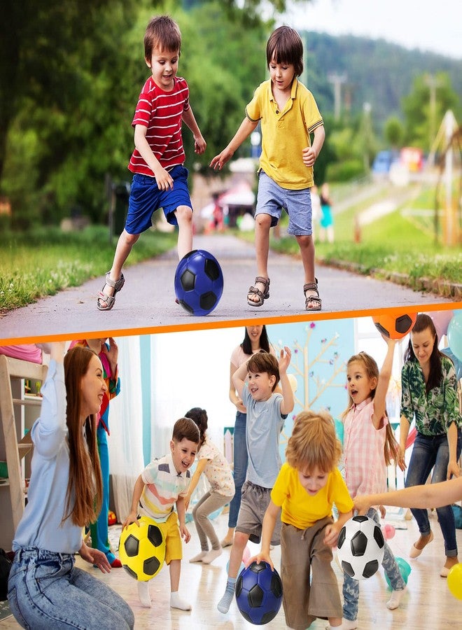 جيريفي مجموعة جيريفي من 4 كرات قدم رياضية من الفوم، مقاس 6.5 بوصة، كرات ناعمة للأطفال والمراهقين والبالغين، للتدريب الداخلي واللعب في الفناء الخلفي والشاطئ وحمام السباحة، هدية رياضية صغيرة لتخفيف التوتر الحسي - Image 5